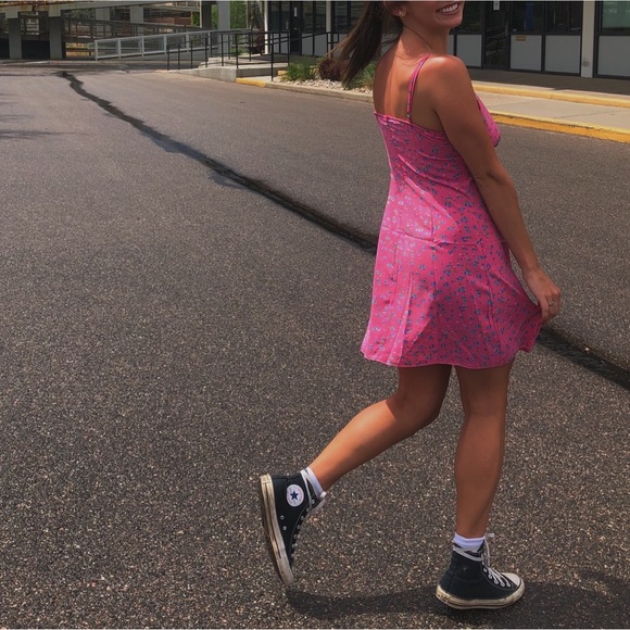 Pink floral summer dress - Picture 4 of 4